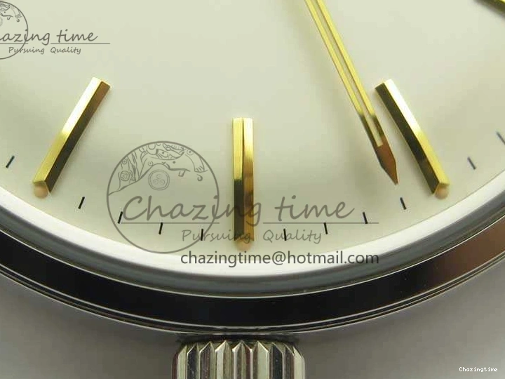 0304 Seamaster 30 1962 SS TW Best Edition White Dial YG Markers On Leather Strap MIYOTA Soft 8080